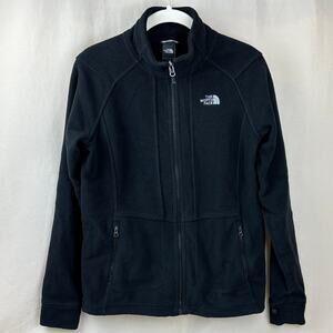 The North Face Black Full Zip Fleece Jacket Polartec Classic Womens Small